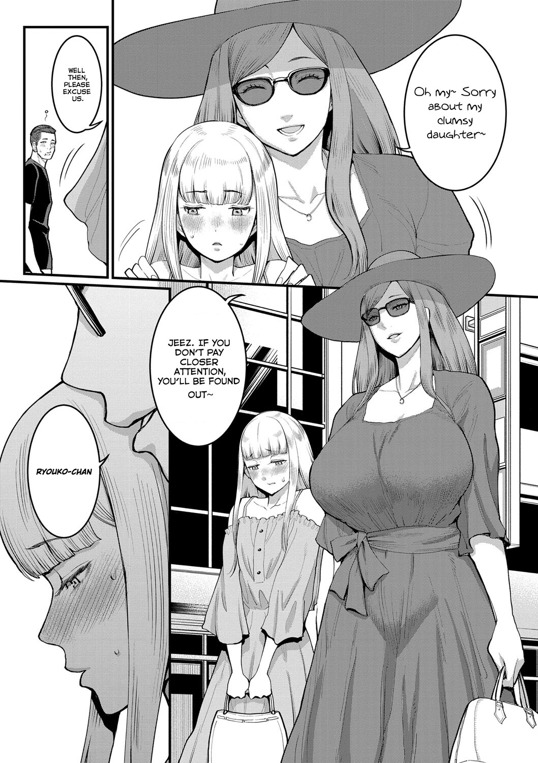 Hentai Manga Comic-Me and my mom in public crossdressing sex-Read-3